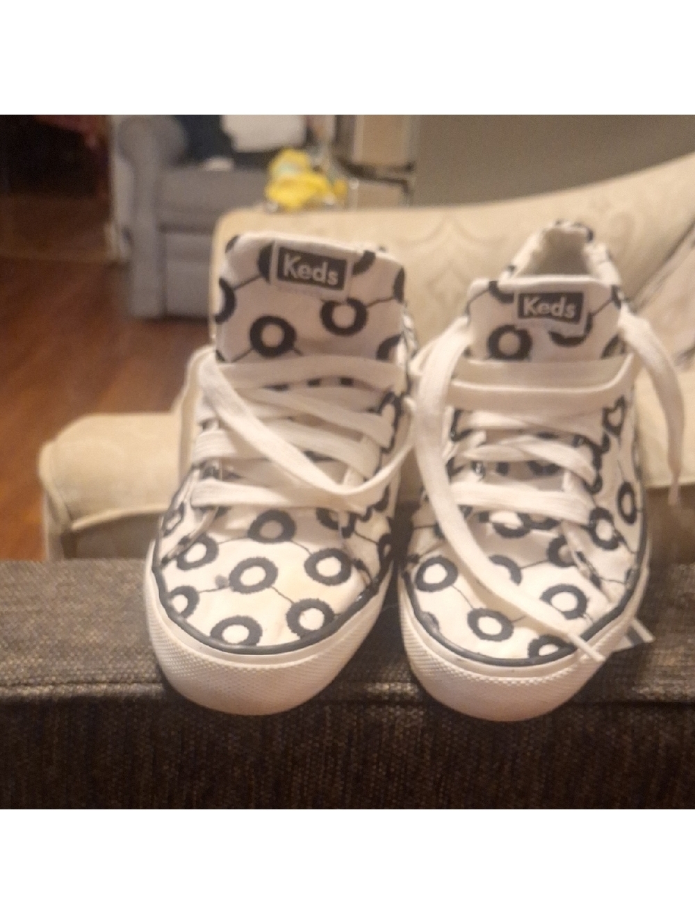 Keds WomenWhite and Black Patterned Sneakers